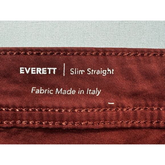 AG Adriano Goldschmied Men's Everett Slim Straight Leg Red Pants - Size 38x31 - Picture 4 of 5